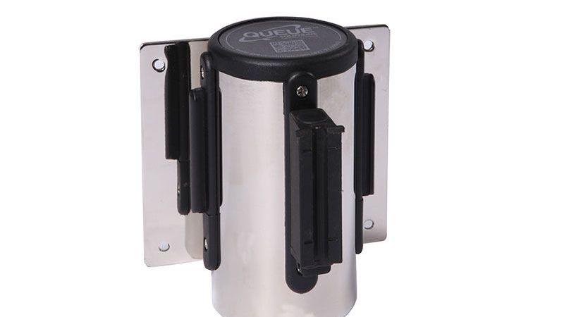 15'L Retractable Belt Barrier | Wall Mounted