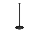 black-flat-top-stanchion-post-sloped-base