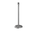 Polished Stainless Crown Top Stanchion Post with Sloped Base