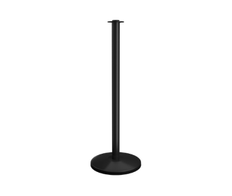 black-flat-top-stanchion-post-sloped-base
