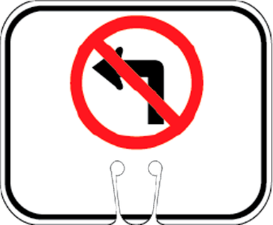 Safety Cone Signs – Single Clip, Orange & White