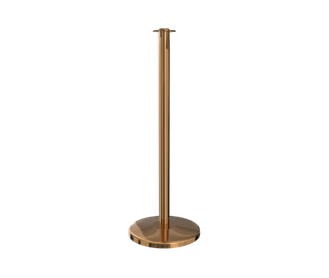 polished-brass-flat-top-stanchion-post-sloped-base