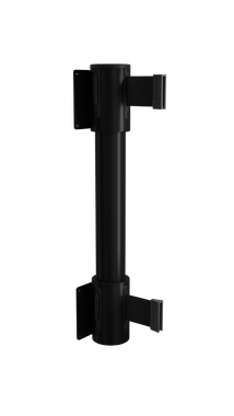 13'L Retractable Double Belt Barrier | Wall Mounted