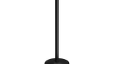 black-flat-top-stanchion-post-sloped-base