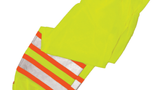 Drawstring Waist Mesh Safety Pants - Lime w/ Orange