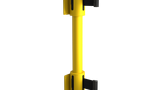7.5'L Retractable Double Belt Barrier | Wall Mounted