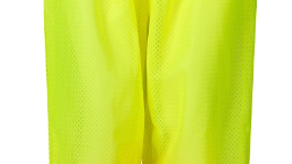 Drawstring Waist Mesh Safety Pants - Lime w/ Orange