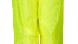 Drawstring Waist Mesh Safety Pants - Lime w/ Orange