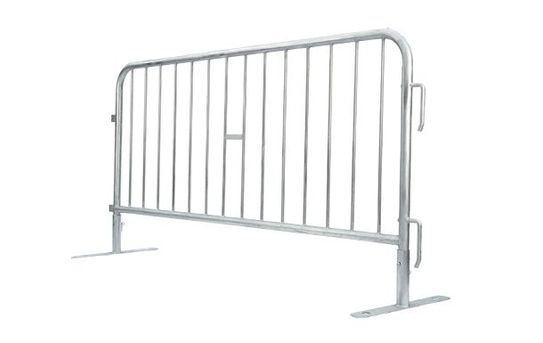 6.5 ft Metal Barricade | Flat Feet | Hot-Dip Galvanized 