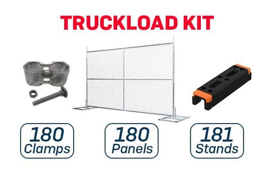 6’ x 10’ Temporary Fence with Anchor Blocks | Truckload
