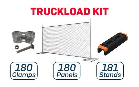 6’ x 12’ Temporary Fence with Anchor Blocks | Truckload