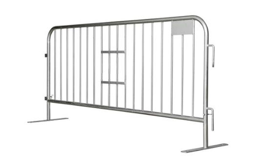 7.5 ft Metal Barricade | Feet Options | Color Options