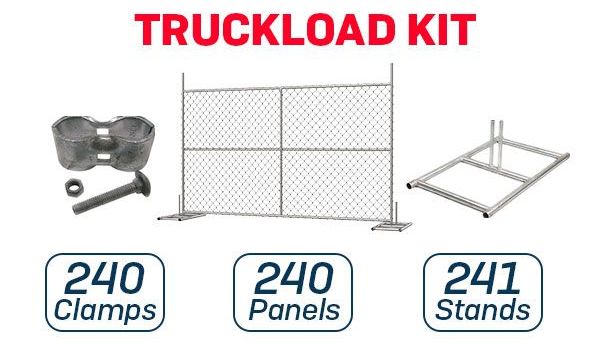 6' x 10' Chain-Link Temporary Fence | Versa  | Truckload