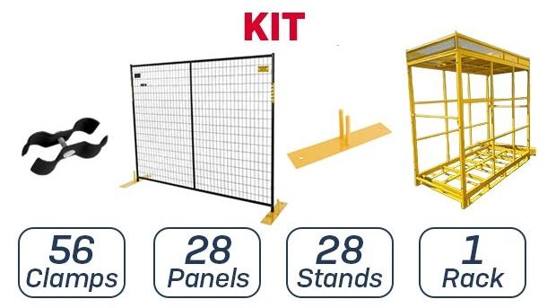 6’x 7.5’ Fence Panel Kits | Powder Coated