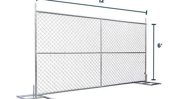 6’ x 12’ Chain-Link Temporary Fence Panel | Versa