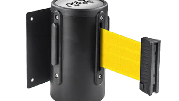 15'L Retractable Belt Barrier | Wall Mounted