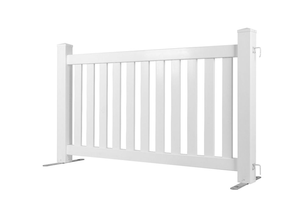 Vinyl Event Fence Flat Top