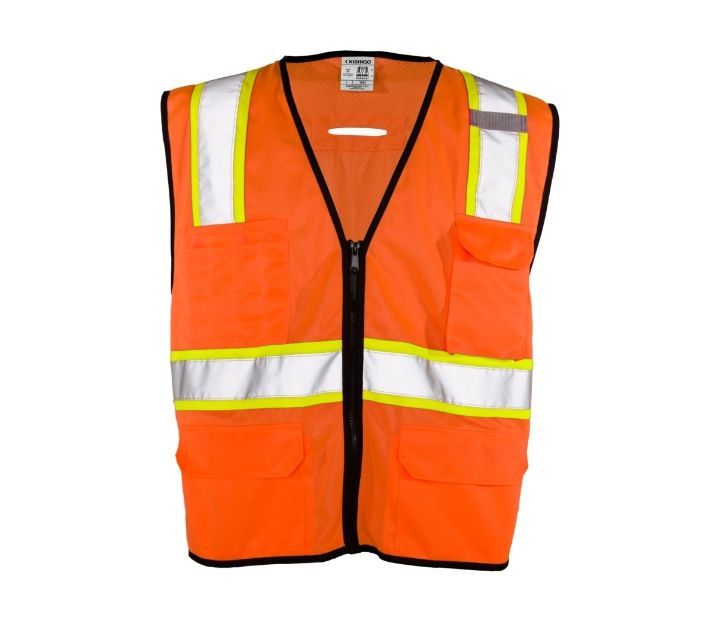 economy-6-pocket-contrast-vest-orange-front