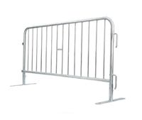 6.5 ft Metal Barricade | Flat Feet | Hot-Dip Galvanized 