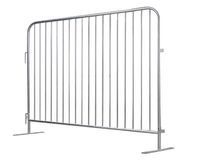 8 ft Metal Barricade | 6 ft Tall | Flat Feet | Color Options
