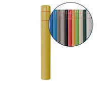 7" x 52” Bollard Cover | Reflective Stripes Options & Flat Top 