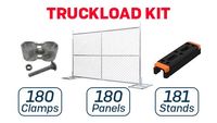 6’ x 10’ Temporary Fence with Anchor Blocks | Truckload