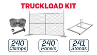 6' x 10' Versa Chain-Link Temporary Fence | Truckload