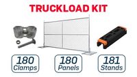 6’ x 12’ Temporary Fence with Anchor Blocks | Truckload