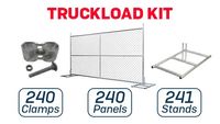 6' x 12' Chain-Link Temporary Fence | Versa | Truckload
