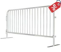 8 ft Metal Barricade | Feet Options | Hot Dip Galvanized