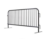 8 ft Metal Barricade | Powder Coated Black