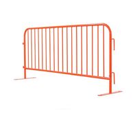 8 ft Metal Barricade | Powder Coated Orange