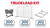 6’x10’ Chain-Link Temporary Fence | Inline | Truckload