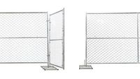 Pedestrian Chain-Link Fence Gate