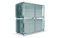 8 ft Metal Barricade Bundle and Storage Rack
