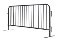 8 ft Metal Barricade | Powder Coated Black