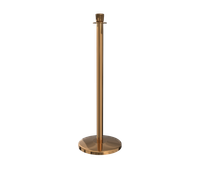 Polished Brass Crown Top Stanchion Post with Sloped Base
