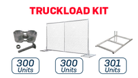 6’x10’ Chain-Link Temporary Fence | Inline | Truckload