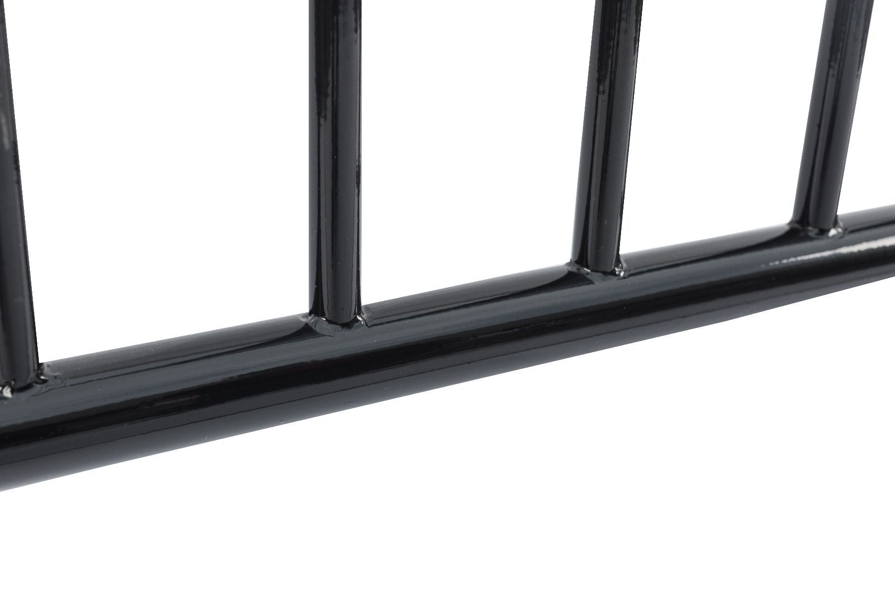 Heavy Duty Interlocking Metal Barricade 7.5 ft DuraGuard S-220 Powder Coated Finish VIP Black
