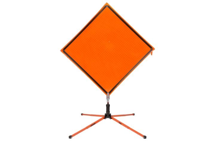 single-spring-safety-sign-stand -roll up sign-roadway-safety-application-ss-p-front