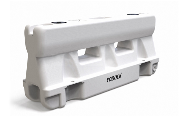 Water Filled Barrier Yodock 2001MB Plastic Barricade White Color