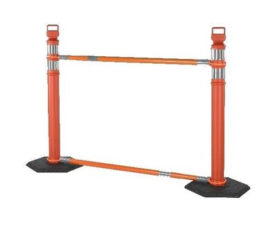 Retractable Cone Bar Barricade Bundle (60 Kits) 