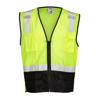 Black Bottom Mesh Safety Vest