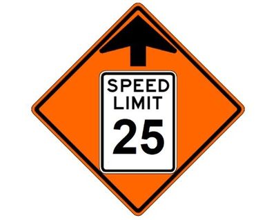 Speed Limit (RUS) Roll-Up Sign