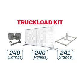 6’ x 12’ Chain-Link Temporary Fence | Inline | Truckload
