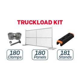 6’ x 12’ Temporary Fence with Anchor Blocks | Truckload