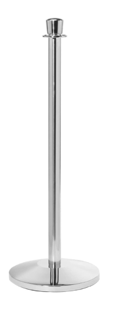 Flat Top Stainless Steel Stanchion Post w/ Slopped Base