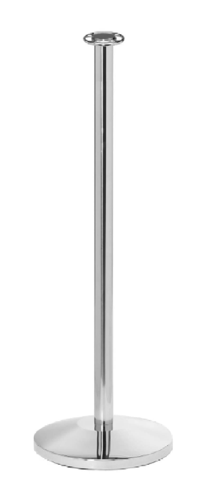 Flat Top Stainless Steel Stanchion Post w/ Dome Base