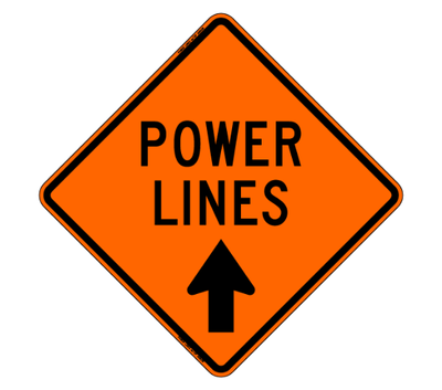 Power Lines (RUS) Roll-Up Signs