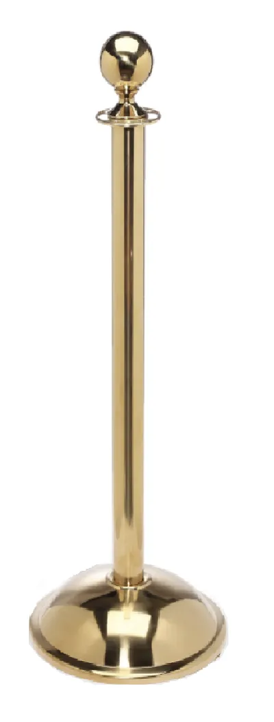 Ball Top Stainless Steel Stanchion Post w/ Dome Base